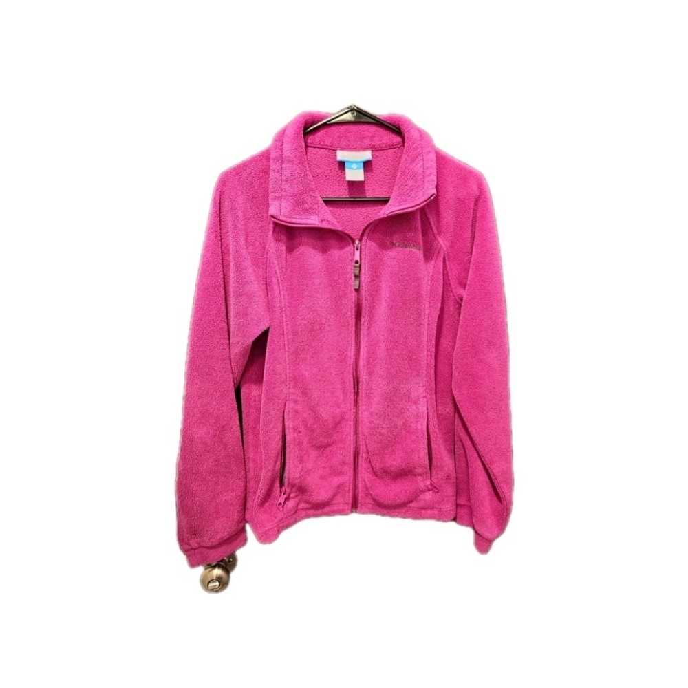 Columbia Jacket Girls XL 18/20 Purple  Fleece‎ Full Zip Outdoor Hiking Warm